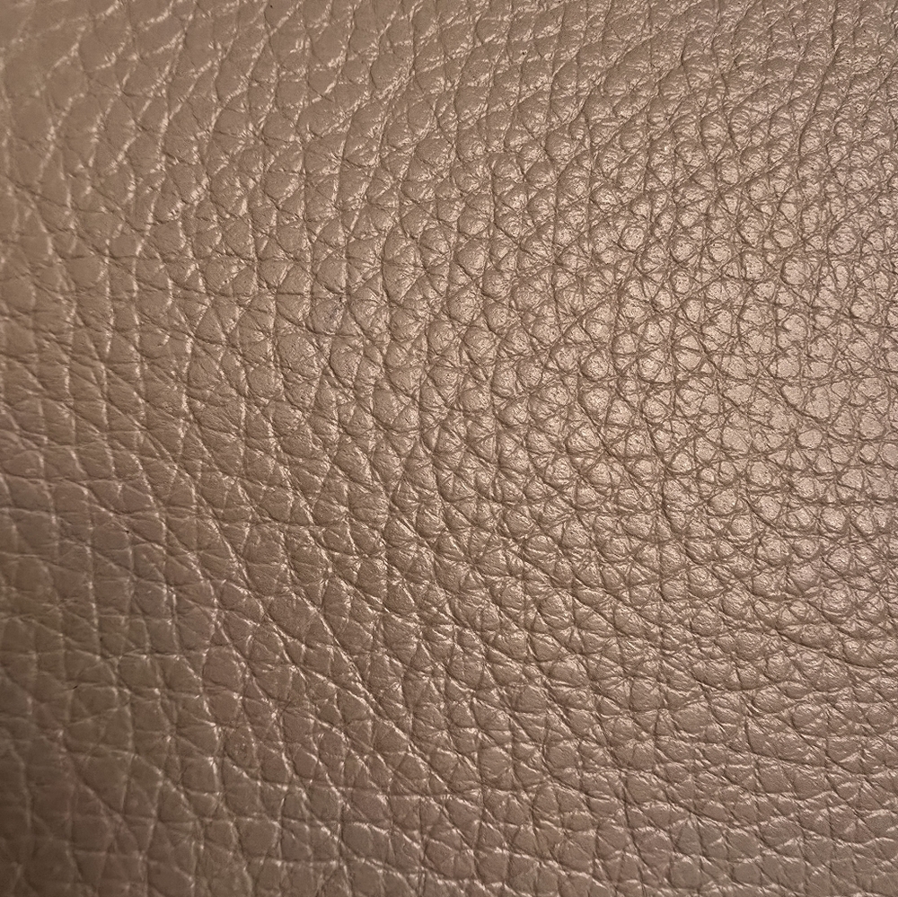 COACH 6643 Beige Pebbled Leather Accordion Long Zip Around Wallet Wristlet - Picture 13 of 14